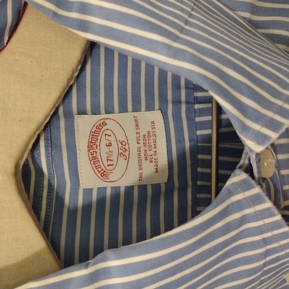 Men's Brooks Brothers 17½-6/7 346 The Original Polo Shirt - Picture 3 of 6